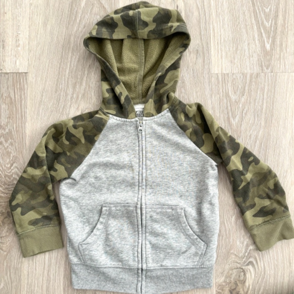 ** LOT Toddler Boy Clothes Camo Sweatshirt, Sweatpants, Shark T-shirt Size 3T ** - Picture 12 of 14